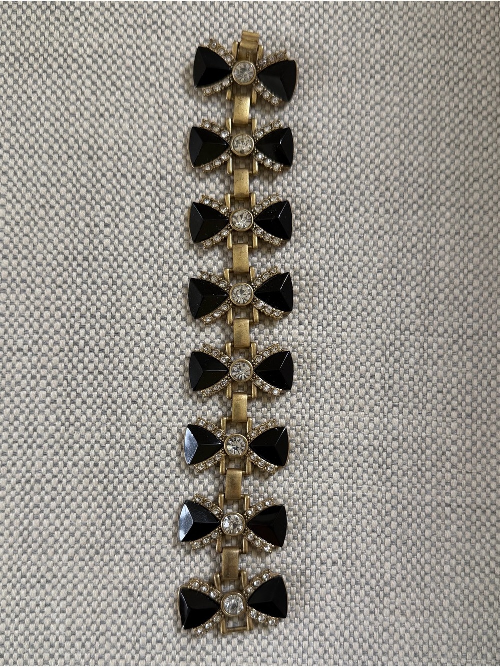 J CREW Tuxedo Bows Bracelet Costume Jewelry GORGEOUS!!!